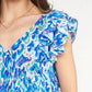 Entro - Lexie Ruffle Sleeves Top
