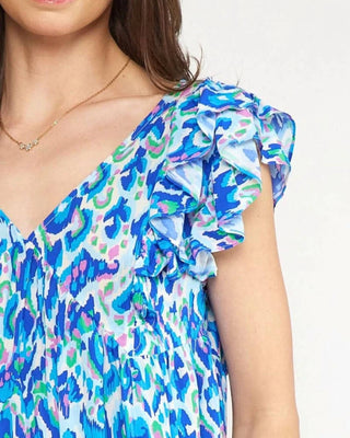 Entro - Lexie Ruffle Sleeves Top