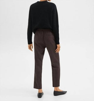 Theory - Treeca Pull-On Pant in Admiral Crepe