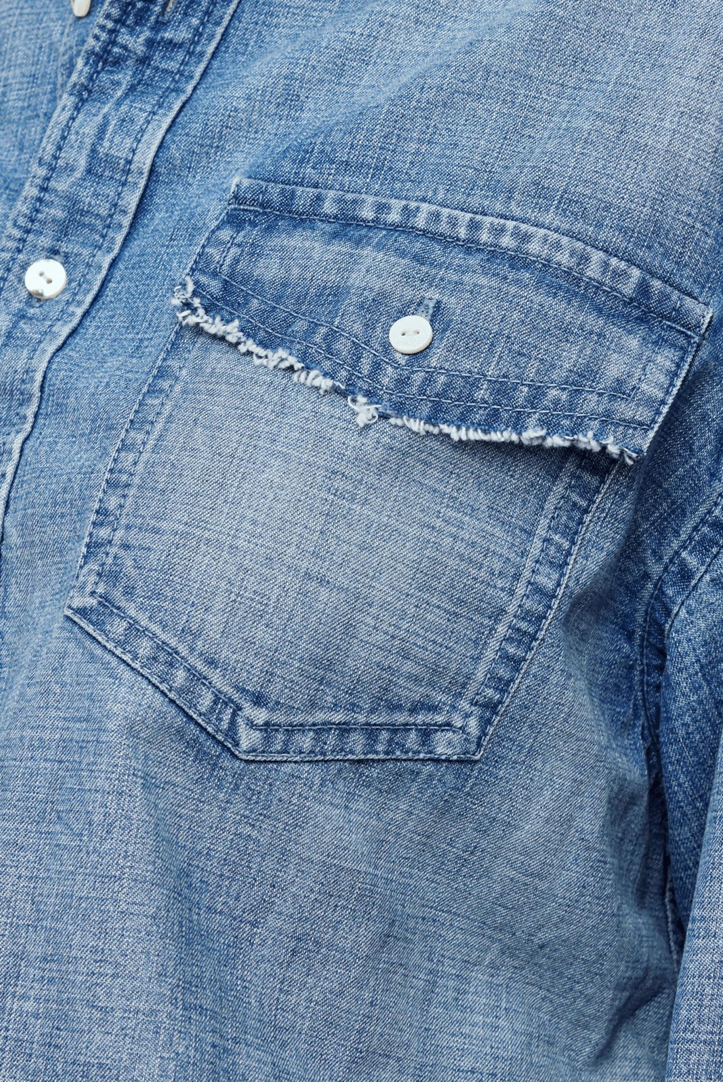 Moussy - Manorhaven Cropped Denim Shirt