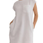 Entro - Textured Round Neck Mini Dress