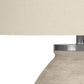Lighting, 25'h, Table Lamp, Cream Concrete, Beige Shade, Contemporary