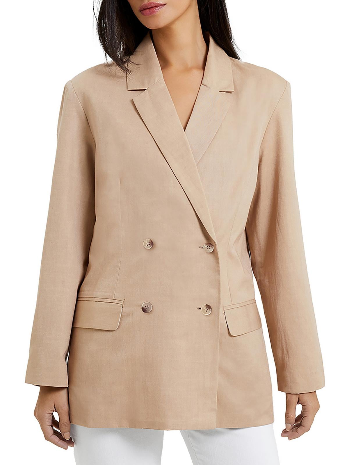 French Connection Women's Alania Office Career Suit Jacket Beige Size 0