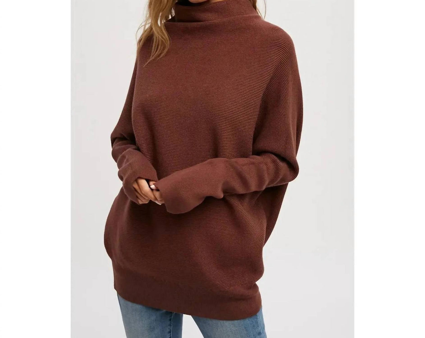 Bluivy - Slouch Neck Dolman Sweater