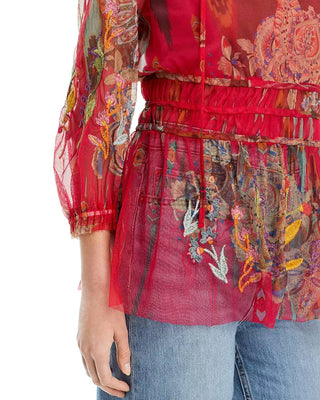 Johnny Was - Feather Lark Mesh Blouse