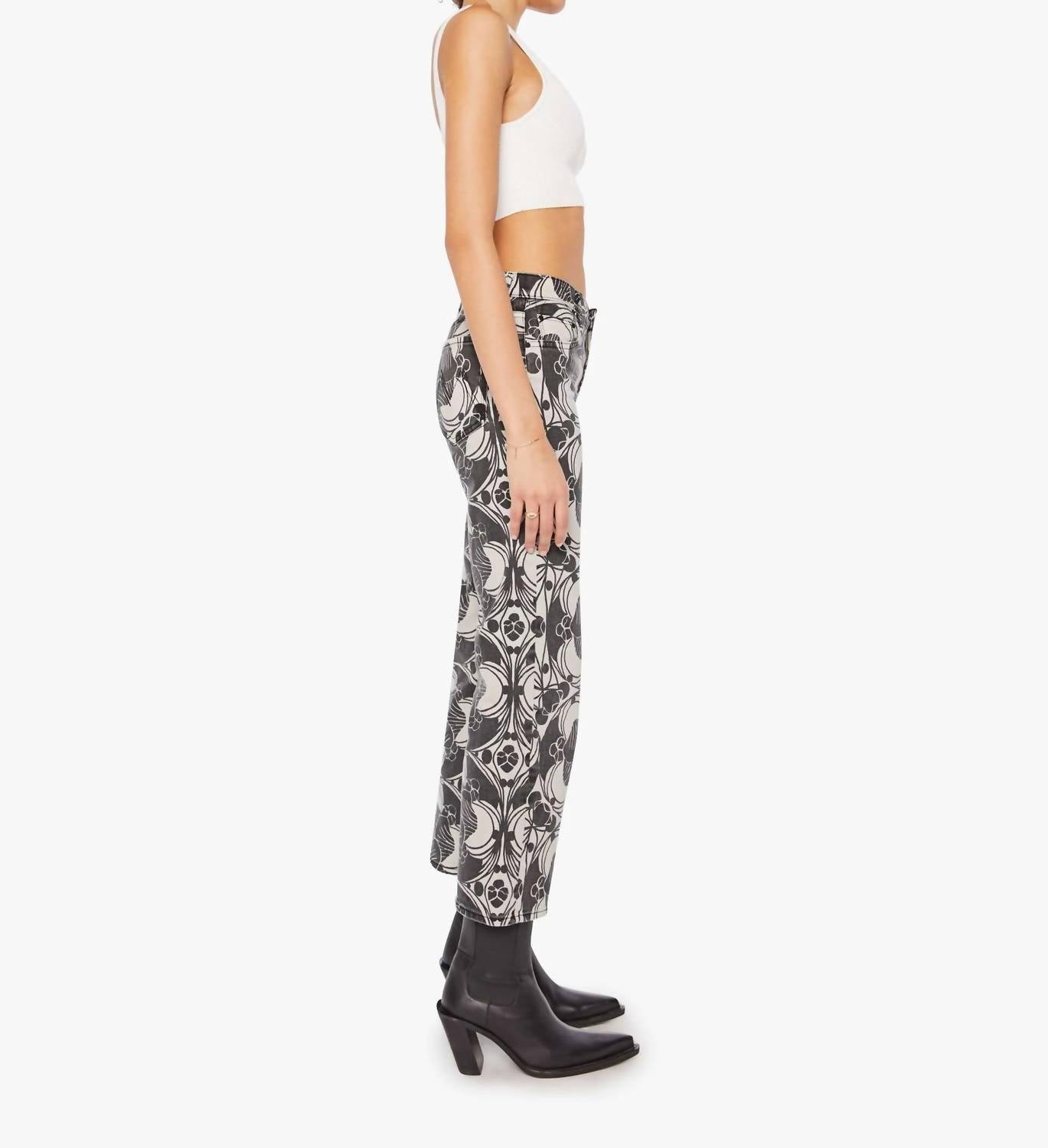 Mother - Mid Rise Rambler Zip Ankle Jeans