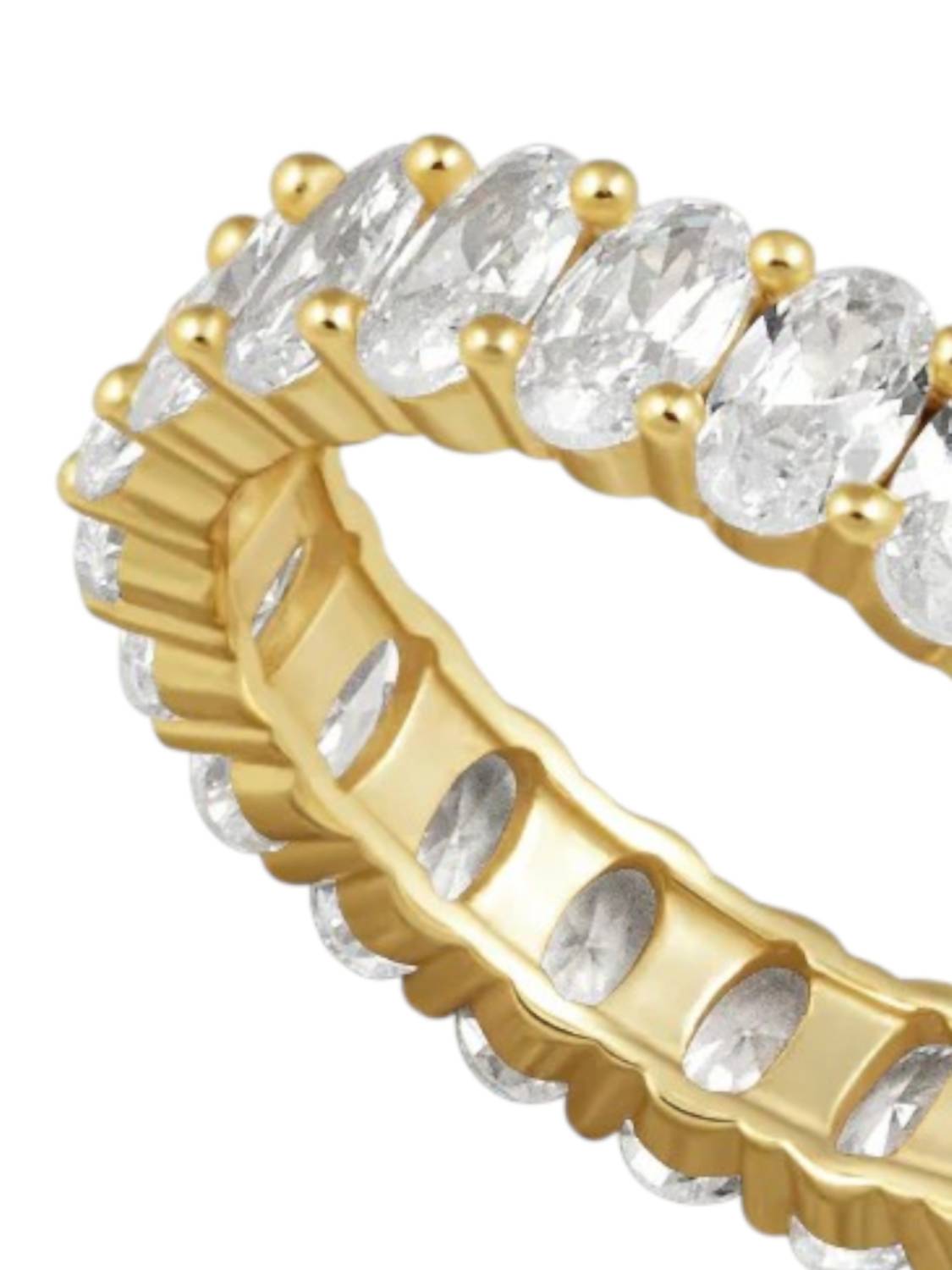 Sahira Jewelry Design - Women's Oval Eternity Band Ring
