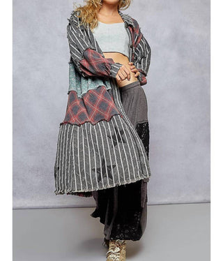 Pol - Long Button Down Jacket