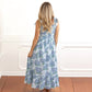 8 Oak Lane - Tie Top Smocked Maxi Dress