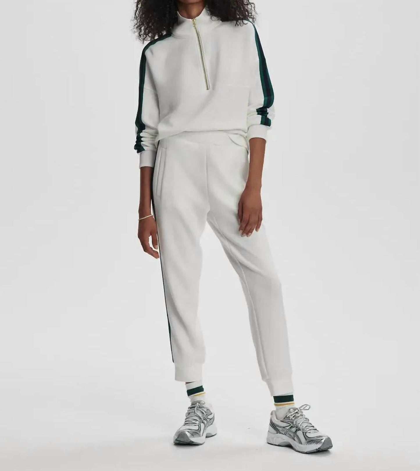 Varley - Slim Stripe Cuff Pants