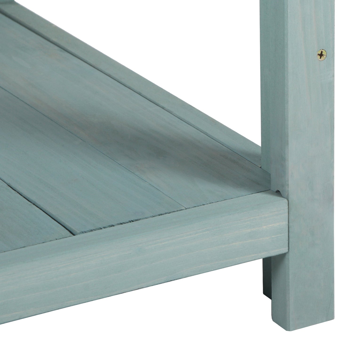 TOPMAX 65" Large Wooden Farmhouse Rustic Outdoor Potting Bench Table