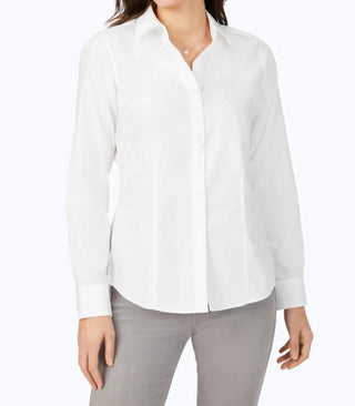 Foxcroft - Dianna Pinpoint Long Sleeve Shirt