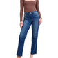 Judy Blue - Mid Rise Side Seam Detail Straight Jean