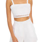 Allison New York - Elodie Linen Crop Top