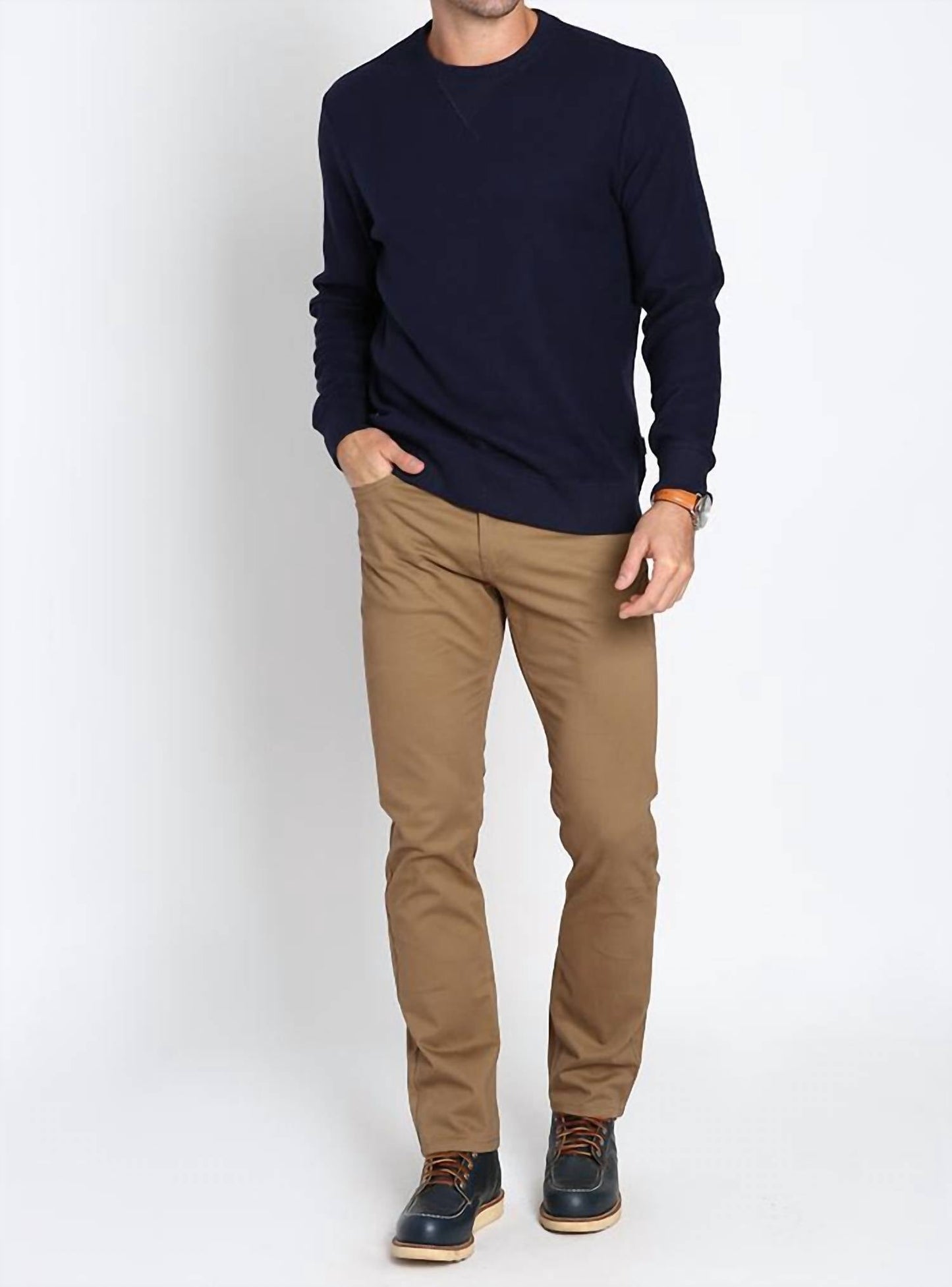 Jachs New York - Brushed Waffle Crewneck Sweatshirt