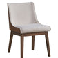 Ginny Boucle Velvet Side Chair (Set of 2) - Walnut
