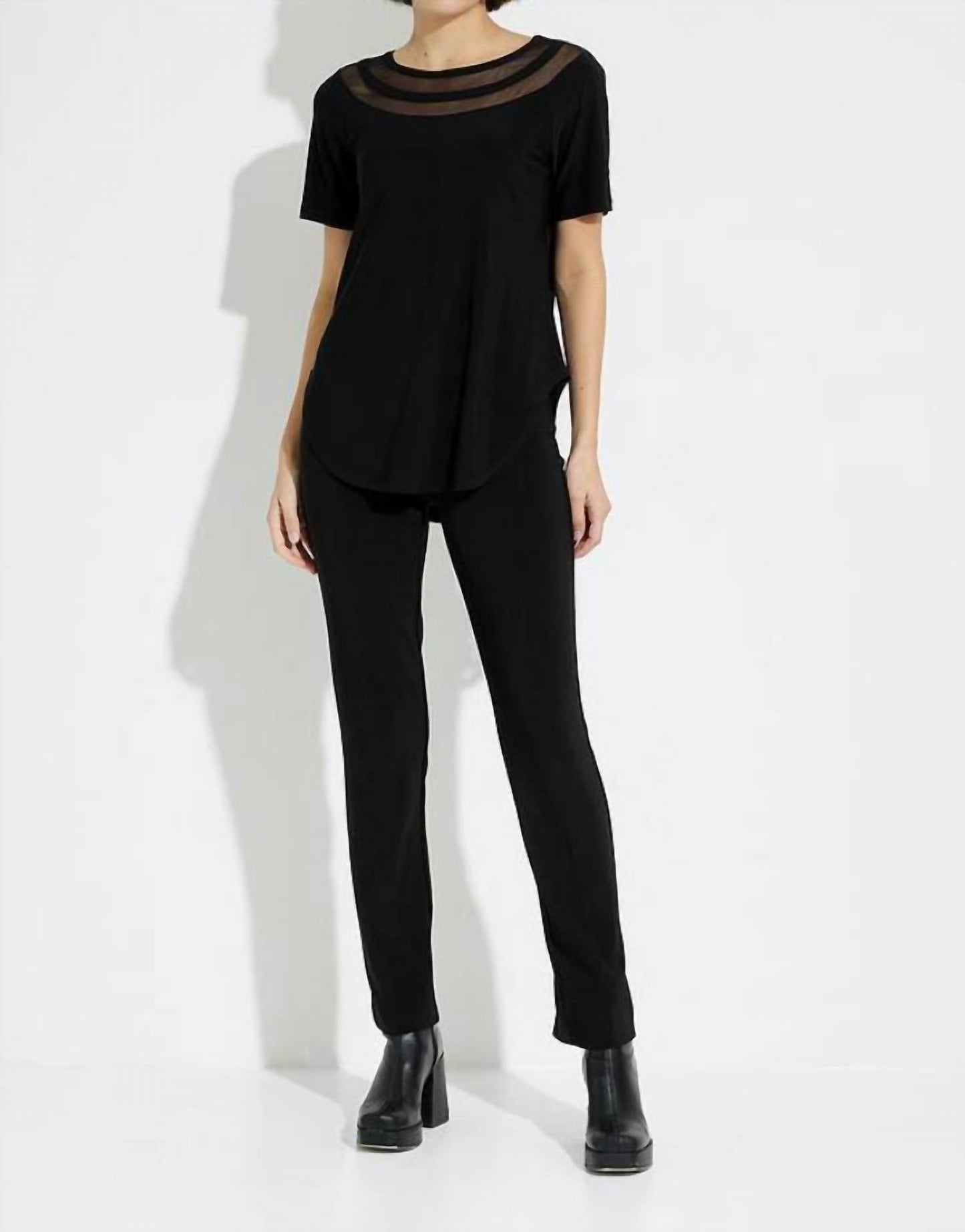 Joseph Ribkoff - Contour Neckline Tunic Top