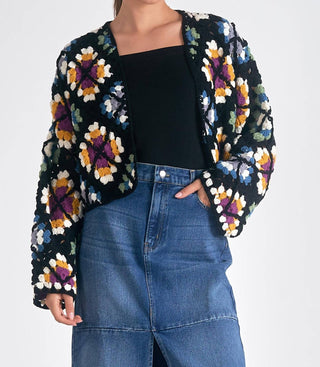 Elan - Crochet Sweater Cardigan