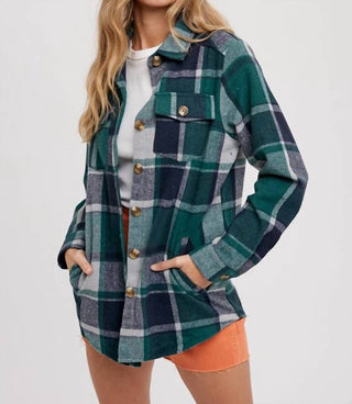 Bluivy - Flannel Plaid Shacket