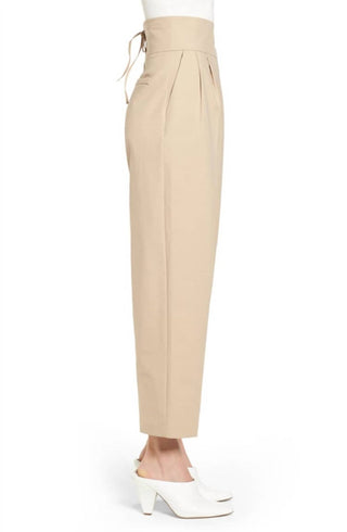 Topshop - Lace Back High Rise Wide Leg Cropped Pants