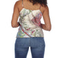 Paparazzi - Charmeuse Satin Patchwork Print Camisole
