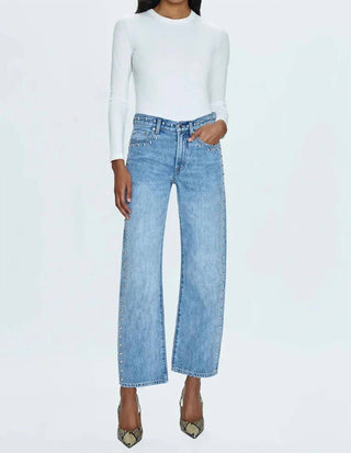 Pistola - Lexi Mid Rise Bowed Straight Jean