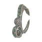 Zaalima Fashion - Women's Silver Plated Mint Green Stone Bangle