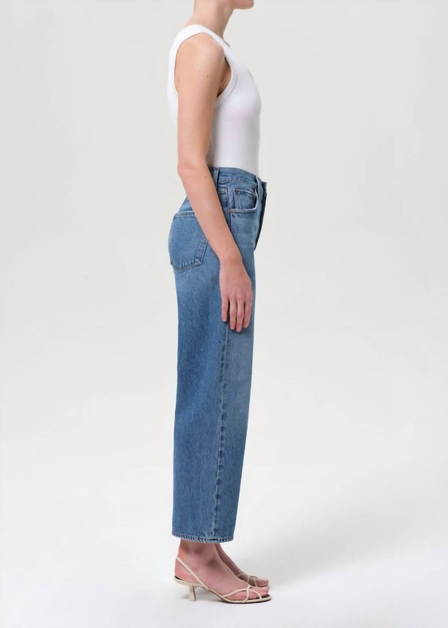 Agolde - Ren Cropped Wide Leg Jean