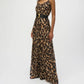 Joseph Ribkoff - chiffon animal print wide leg jumpsuit