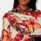 INC International Concepts Women's Leopard Floral Pashmina Red Size Regular