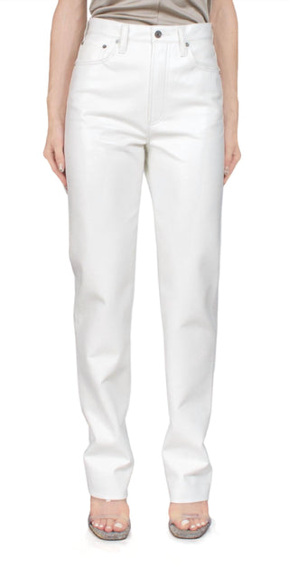 Agolde - Women's Recycled Leather 90s Pinch Waist Lace