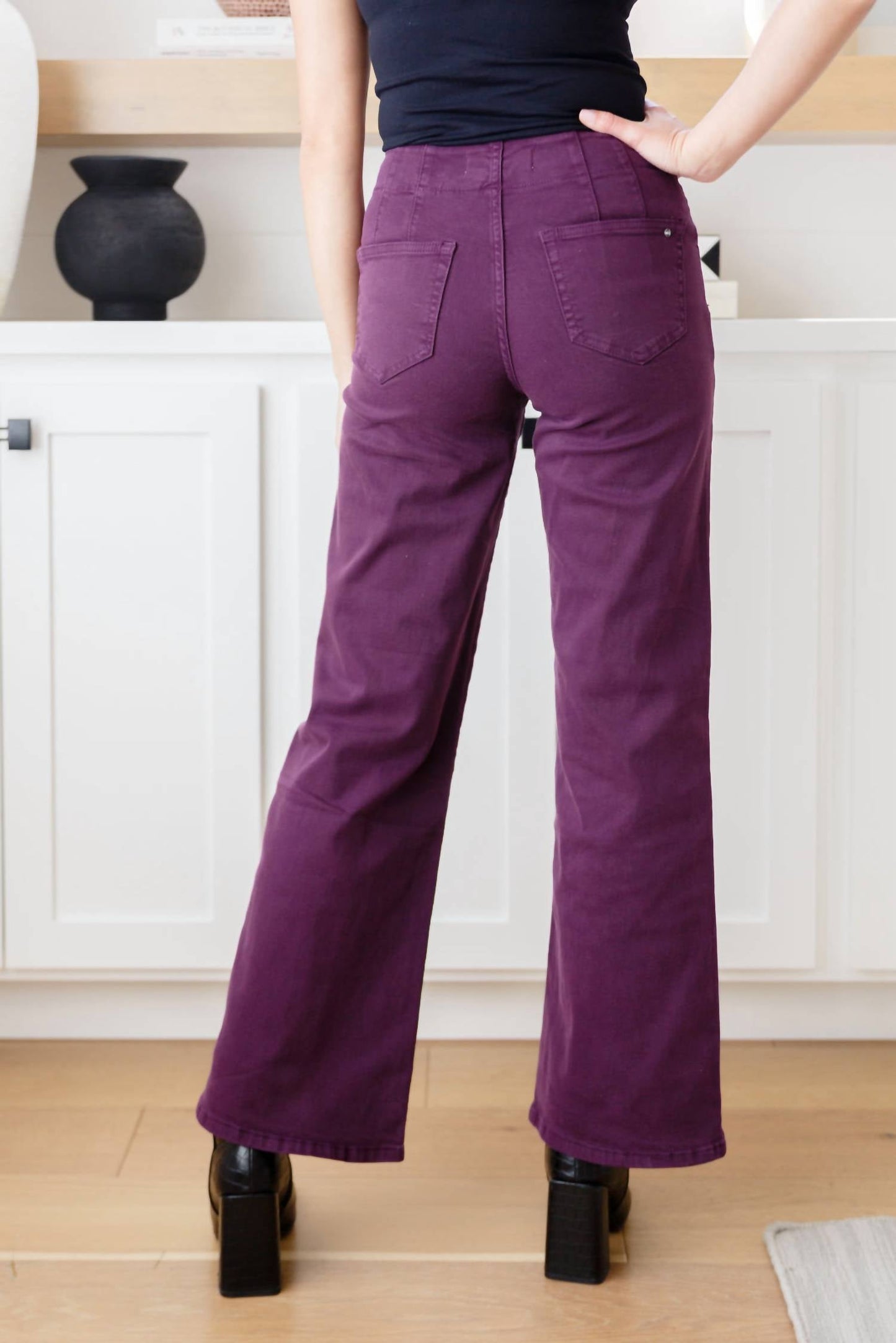 Mica Denim - Petunia High Rise Wide Leg Jeans