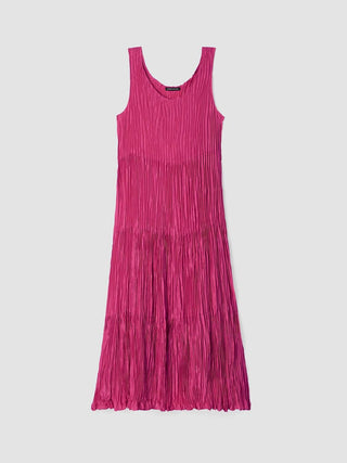 Eileen Fisher - Crushed Silk Tiered Dress