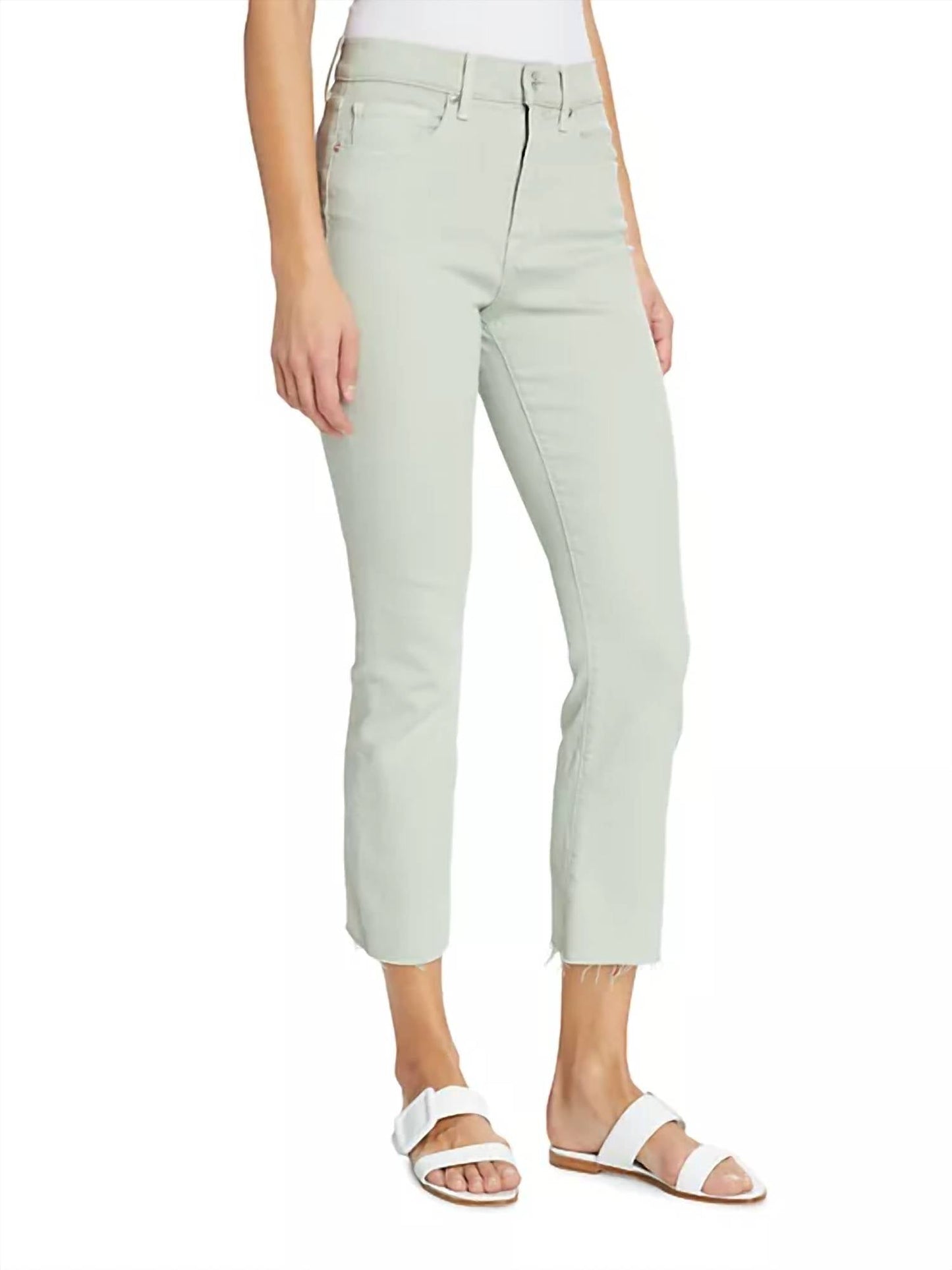 Veronica Beard - Carly Kick Flare Crop W/ Raw Hem Jeans