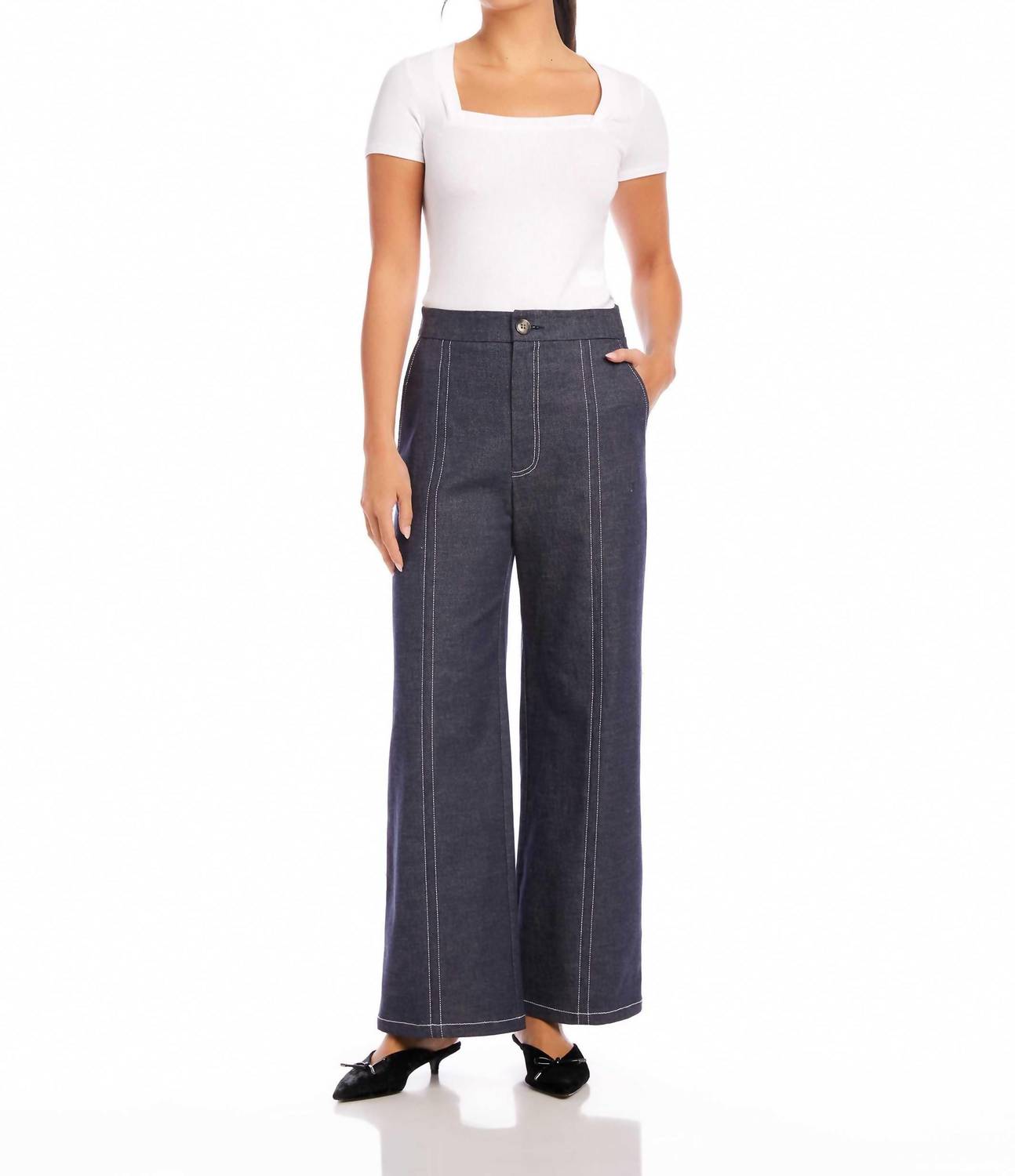 Fifteen Twenty - Miles Wide-leg Trouser Pants
