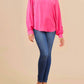 Jodifl - Long Sleeve V Neck Top