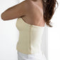 2.7 August Apparel - Tweed Strapless Top