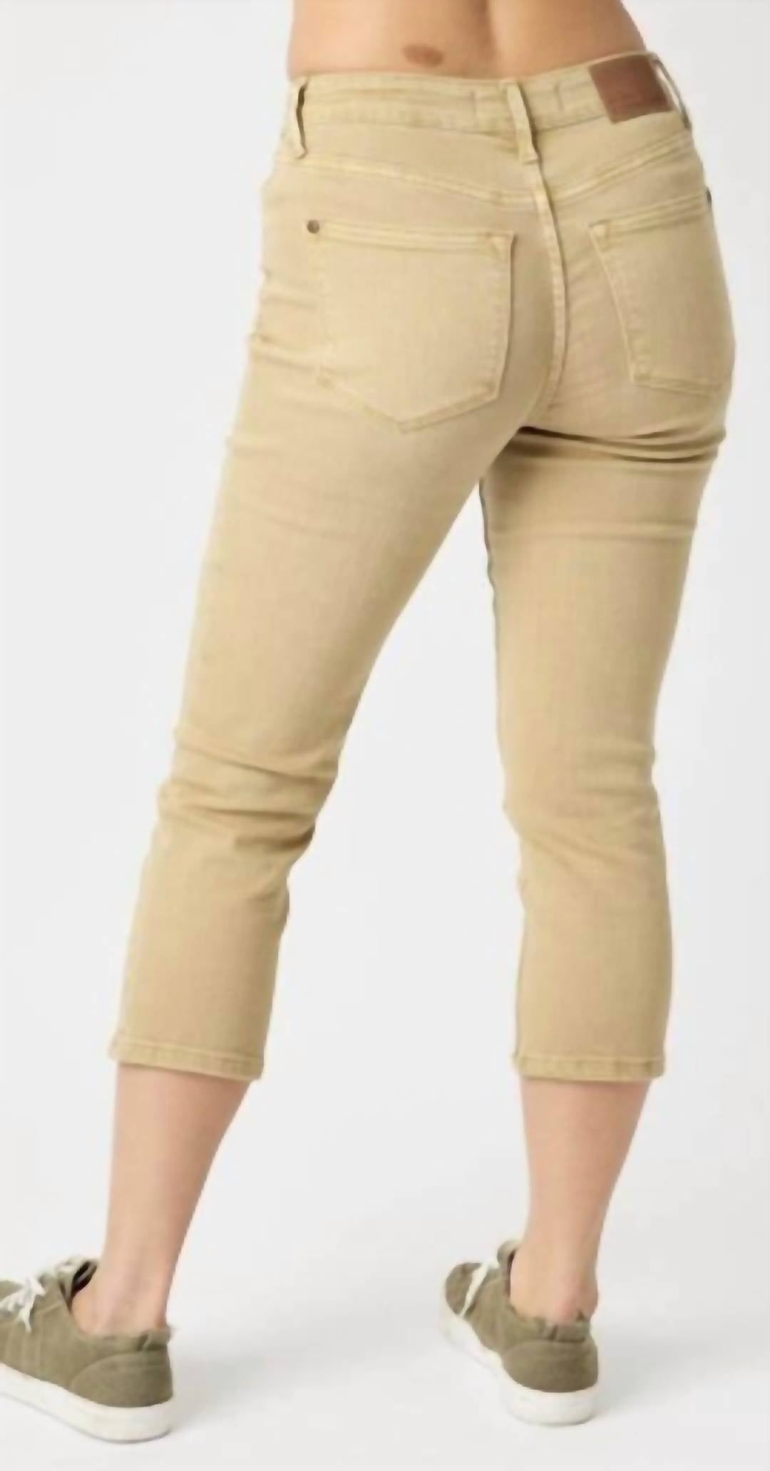Judy Blue - So Casual Khaki Capris
