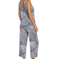 Linea Donatella Women's Printed Cami & Cropped Pants Pajama Set Beige Size Small