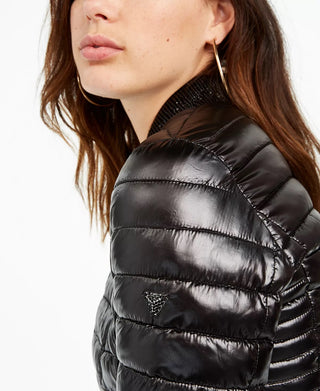 GUESS Women's Vera Puffer Jacket Black Size Large