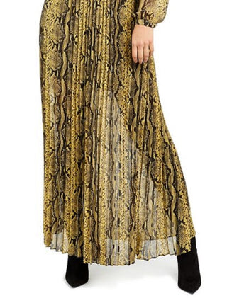 Guess Women's Maya Maxi Dress Yellow Size Large