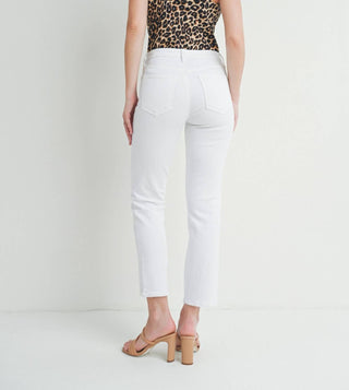 Just Black Denim - Arrow Straight White Denim Jean