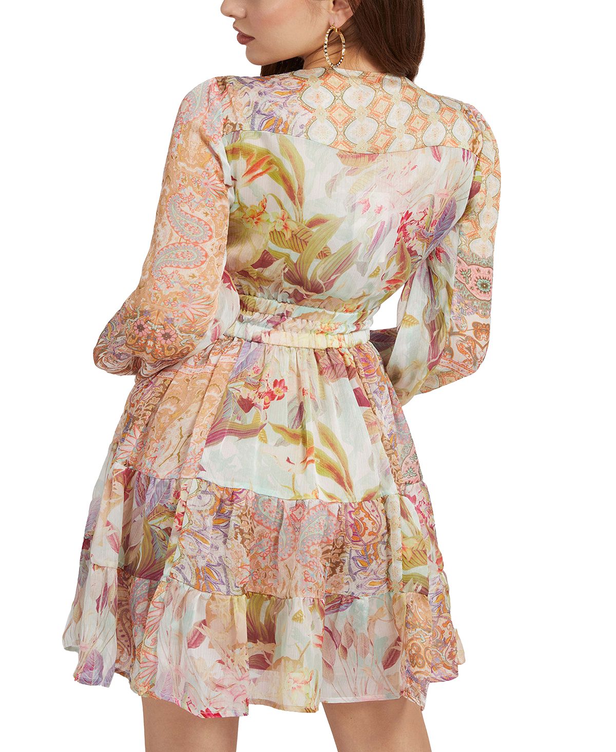 GUESS Women's Primrose Dress Yellow Size X-Large