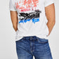 GUESS Men's Cruisin Graphic T-Shirt White Size XX-Large