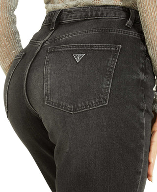GUESS Women's High Rise Mom Jeans Black Size 29X27