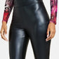 GUESS Women's Priscilla Faux Leather Leggings Black Size Large