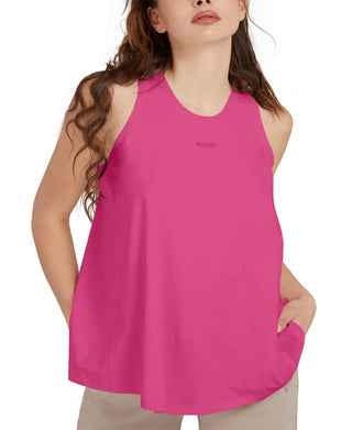 GUESS Women's Alexandrea Flyaway Back Tank Top Pink Size X-Large