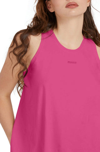 GUESS Women's Alexandrea Flyaway Back Tank Top Pink Size X-Large