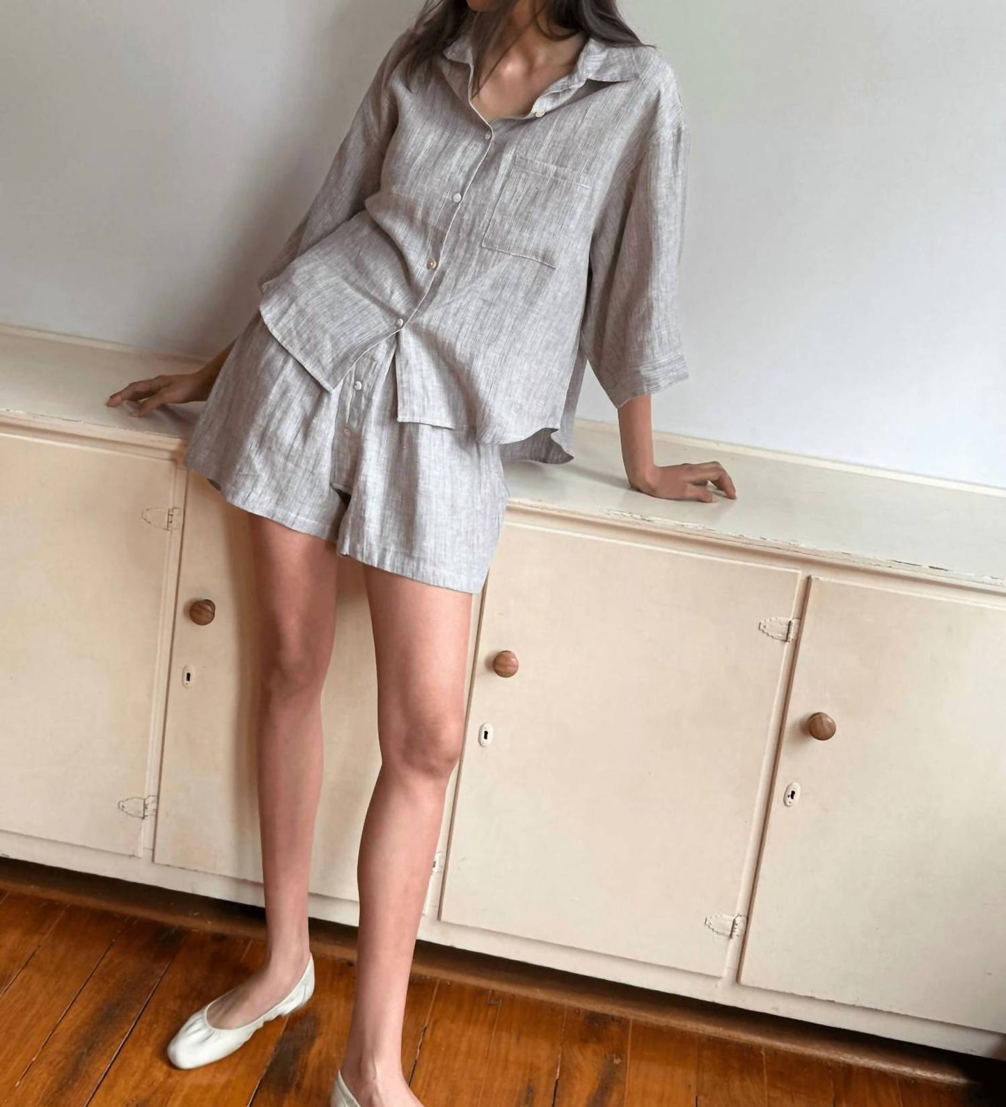 Deiji Studios - The 03 Oversized Box Shirt & Boxer Style Shorts Set