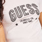 GUESS Women's Mirela Embellished Logo Cotton T-Shirt Pink Size Medium